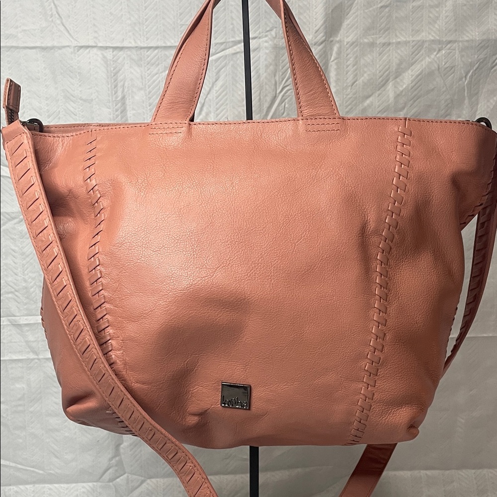 Kooba- Stylish Pink Leather Tote Bag